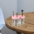 thumbnail image 4 of CRILSTYLEO Organizador De Brochas Y Cosméticos Rosa Con Funcional Para Escritorio Y, 4 of 8