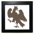 thumbnail image 1 of Europ Animals National Emblem Soar Eagle Black Square Frame Picture Wall Tabletop, 1 of 3