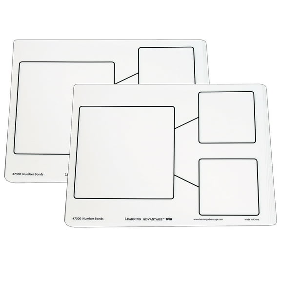 Learning Advantage Dry Erase Boards - Number Bond - 10 Per Set - 2 Sets (CTU7300-2)