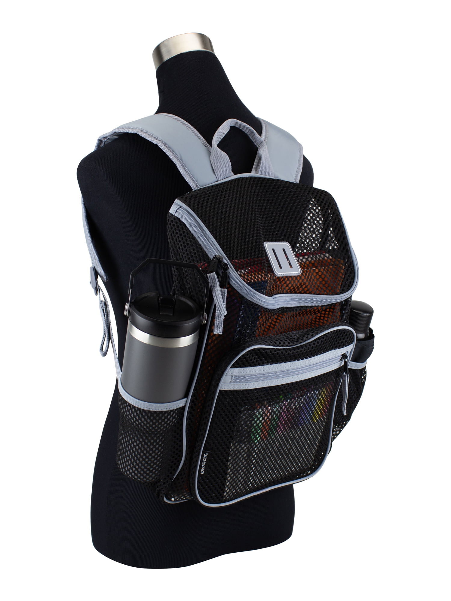 Eastsport Unisex Myth Pro Top Loader 16" Mesh Backpack, Black