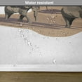 thumbnail image 6 of Ambesonne African Place Mats Set of 4, Animals on Savannah Modern, Standard Size, White and Brown, 6 of 6