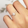 thumbnail image 6 of JeenMata Vintage 0.50 ct Pear Shaped Diamond Halo Engagement Ring in 10K White Gold, 6 of 9