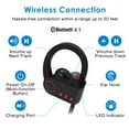 thumbnail image 3 of JETech Bluetooth Headphones Sport Bluetooth V4.1 Wireless Earphones HD Stereo IPX7 Waterproof w/Microphone for Running, Workout and Gym (Black), 3 of 7