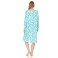 thumbnail image 3 of Lati Fashion Women Nightgown Sleepwear Pajamas Female Long Sleeve Sleep Dress Nightshirt Green XXL, 3 of 4