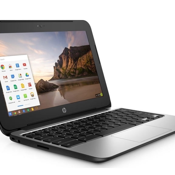 Slim HP Chromebook 11 G series Intel Celeron N2840 2.16 GHz 4GB RAM 16GB SSD Wi-Fi Webcam HDMI Chrome OS Laptop