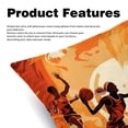 thumbnail image 2 of Basketball Elegant Velvet Decorative Bed Pillow Covers Throw Pillows Set with Unique Patterns for all Occasions - 16x16, 18x18, 20x20 inches - 2 Pack Pillow Inserts Included, 2 of 6