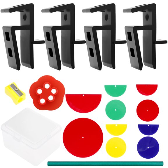 17PCS Ceiling Scribe Carpentry Jig Set Efficient Carpentry Scribing Fillers Jigs Set with 15-18mm Opening Suitable for for Carpenters Furniture