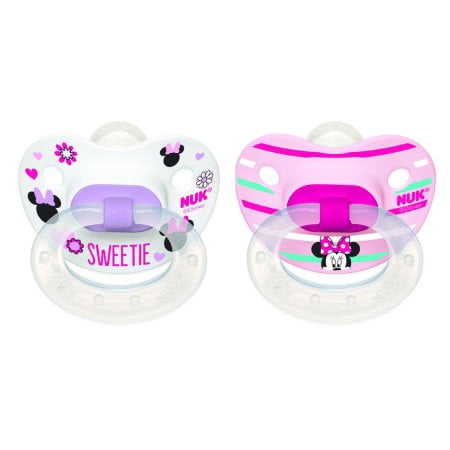 (2 Pack) NUK Orthodontic Pacifier, 6-18 Months, Disney Minnie Mouse - 2 Counts