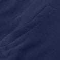 thumbnail image 5 of Domzest Men's Hoodie Solid Color Zip Up Drawstring Sweatshirts Loose Fit Thermal Sherpa Lined Hooded Jacket Autumn Fashion Coat with Pockets Blue M, 5 of 9