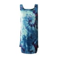 thumbnail image 4 of Womens Summer Dresses, Casual Summer Dresses for Women,Tie-Dye Women's Casual Dress Sleeveless Loose O-Neck Fashion Vest Colorful Print Summer Beach Dress, 4 of 4