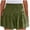 D645/Green, variant on XIYON Shorts For Women Cotton High Elastic Waisted Pleated Ruffle Shorts Beach Flowy Casual Streetwear Lightweight