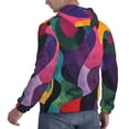 thumbnail image 6 of Rateoe Vibrant Abstract Flow Pattern Mens Hoodie, Pullover Hooded Sweatshirt, Kangaroo Pocket Hoodie Ideal for Daily Wear, Travel and Home-X-Large, 6 of 7