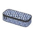 thumbnail image 2 of Goofa Blue Ink Flowers Pattern Pencil Case, Multi- Slot Pencil Pouch, Portable Pencil Bag, Pen Case for& Office, 2 of 9