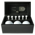 thumbnail image 1 of Tignapoo Golf Training Accessory Set - Premium Gift Box with 3 Golf Balls, 6 Tees, and Repair Tool in Stylish Silver PU Leather Case, 1 of 7