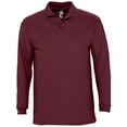 thumbnail image 1 of SOLS Mens Winter II Long Sleeve Pique Cotton Polo Shirt, 1 of 5