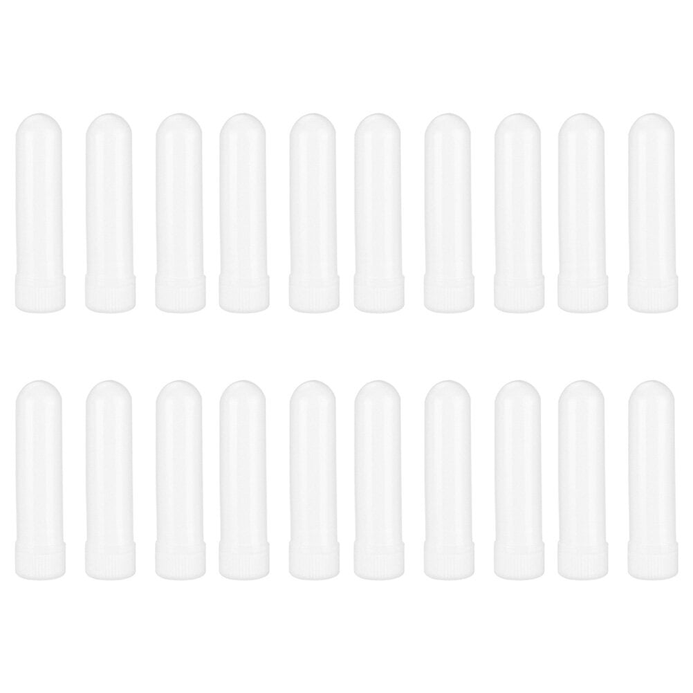 20pcs Professional Blank Nasal Inhalers Plastic Nasal Inhaler Tubes
