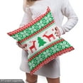 thumbnail image 4 of Ambesonne Christmas Fabric by the Yard Upholstery, Holiday Season Deer, 5 Yards, Red Green White, 4 of 4