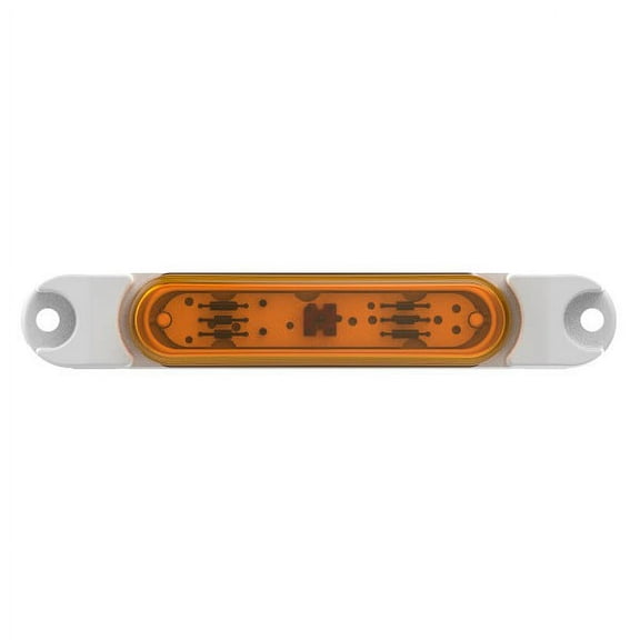 Grote 46903 - Clearance Marker Lamp, Yellow Lens, With White Body, Supernova LED Thin-Line