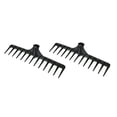 thumbnail image 1 of 35x8cm Golf Grip Rake Head Estándar Golf Club Rest de arena Bunker Care Equipo de rastrillo Herramientas de jardín Paquete de 2, 1 of 9