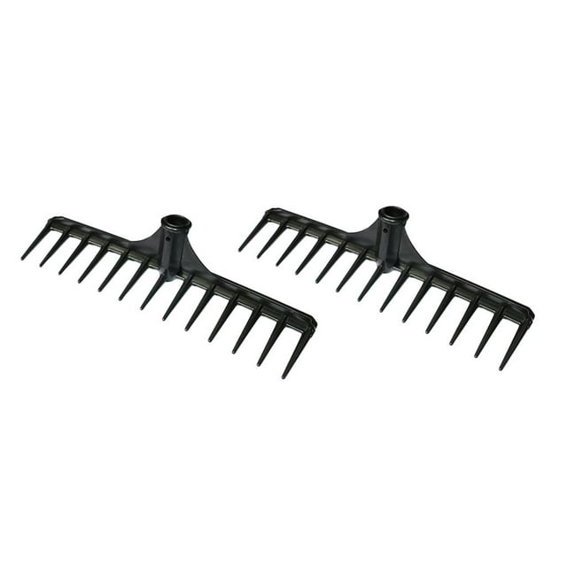 35x8cm Golf Grip Rake Head Estándar Golf Club Rest de arena Bunker Care Equipo de rastrillo Herramientas de jardín Paquete de 2