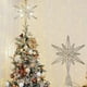 thumbnail image 3 of Luz LED estrella para el Árbol de Navidad | Estrella de Hierro de Cinco Puntas Luminosa | Plástico ABS de oro blanco | 30x25x8cm | Ligero, a prueba de fracturas, base de muelle | Decoración navideña, 3 of 6