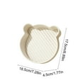 thumbnail image 2 of Cute Bear-Shaped Silicone Baking Tray - Heat-Resistant Pan for Microwave, Oven & Air Fryer, Non-Stick Baking Tool for Snacks & Desserts, Durable Easy-Clean Kitchen Accessory, 7*7*2in, White, 2 of 7