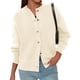 thumbnail image 5 of Suéter PRETTYGARDEN Cardigan de Manga Larga Beige XL, 5 of 6