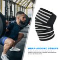 thumbnail image 3 of Mangas ajustables de nailon para piernas, correas envolventes para piernas para gimnasio de levantamiento de pesas FLhrweasw Nuevo, 3 of 6