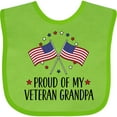 thumbnail image 3 of Inktastic Military Proud of Veteran Grandpa Boys or Girls Baby Bib, 3 of 4