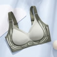 thumbnail image 3 of Wireless Bras Women Push Up Adjustable Seamless Bralettes Support Full Coverage Jelly Bra Plus Size Comfy Underwear Green 36, 3 of 4
