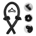 thumbnail image 4 of Heatless Curling Rod Headband No Heat Silk Ribbon Curling Rod Hair Roller Curls with Hair Claw Clip Lazy Natural Soft Wave DIY Hair Rollers Styling Tool for Sleep in Overnight (Black), 4 of 7