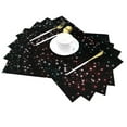 thumbnail image 2 of XMXY Woven Placemats Set of 4 PCS, Colorful Starry Sky Table Mats Washable Heat Resistant Placemats, 2 of 6