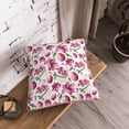 thumbnail image 5 of KLL Lilies Flowers Decorative Throw Pillow Covers Velvet Soft for Couch Sofa Bedroom Living Room Outdoor (No pillow core)- 16"x16", 5 of 5