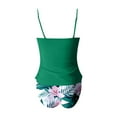 thumbnail image 7 of UJNDER Swimsuit for Women Bandeau Swimsuits for Women Two Piece Ruched Tankini Sets Strapless Swimwear with Womens Bathing Suits Green_002 XXL, 7 of 7