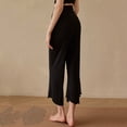 thumbnail image 5 of BRGZLK 2026 Yoga Pants For Women Wide Leg Pants High Waist Stretch Dress Casual Sweatpants Lightweight Cozy Lounge Pant, 5 of 5