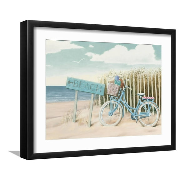 Art.com Beach Cruiser II Crop Art Print by James Wiens, Black Frame Wall Art, 21" x 17"