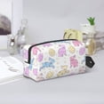 thumbnail image 6 of Uemuo Easter Colorful Rabbit Pattern Portable Toiletry Bags with Handle, Waterproof travel Make up Bags for Women, Large Capacity Travel Cosmetic Bags, 6 of 9