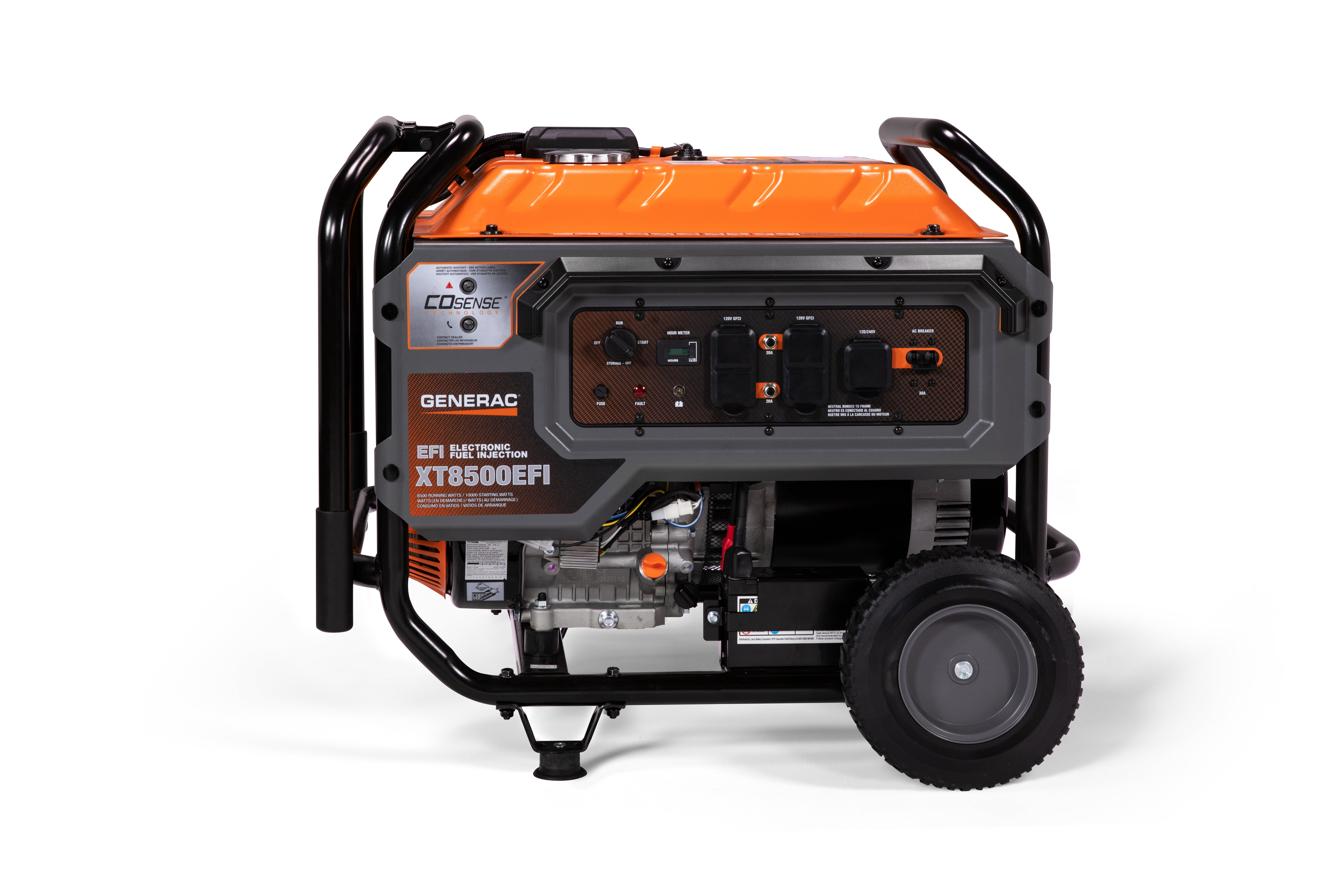 Generac 7247 XT8500EFI 8500 Watts Gas Powered Electric Start Electronic Fuel Injection Portable Generator - 50ST