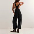 thumbnail image 4 of Sunnin Solid Color Loose Fit Lounge Jumpsuit Casual Everyday Wear, 4 of 6