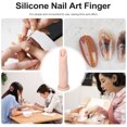 thumbnail image 3 of MasteelfCA 1Pc Nail Shop Manicure Practice Finger Fake Nail Art Training Finger Model, 3 of 8