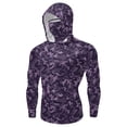 thumbnail image 6 of QIUOMBBP Women's Sun Protection Hoodie Long Sleeve Ice Silk Camo UPF 50+ Shirt with Face Mask & Thumb Holes Summer Plus Size Breathable Sport Tops Multicolor XXXL, 6 of 8