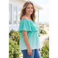thumbnail image 3 of Woman Within Plus Size Ruffle Tee, 3 of 6