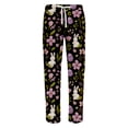 thumbnail image 3 of Hearthz Easter Men Pajama Pants Happy Easter Egg Men's Lounge Pants Drawstring Straight Leg Sleep Bottoms with Pocket, 3 of 4