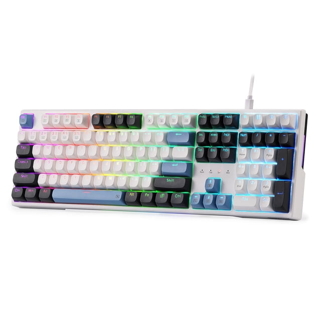 Teclado mecánico RGB con cable Redragon K668 de 108 teclas