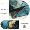thumbnail image 6 of Abstract Marble Texture 4x6 Area Rugs for Living Room, Teal Gold Black Modern Art Non Slip Floor Mat Washable Low-Profile Indoor Carpet for Bedroom, Dining Room, Bathroom, 6 of 9