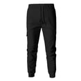 thumbnail image 5 of Men Jogger Pants Drawstring Waist Relaxed Fit Tapered Leg Cargo Style Elastic Cuffs Multiple Pockets Design, 5 of 5