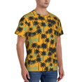 thumbnail image 2 of Bixox Men's Hawaii Palms Printed Short Sleeve Skinny Athletic T-Shirt, 2 of 6