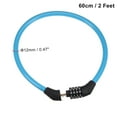 thumbnail image 2 of Unique Bargains Bike Cable Lock, 4 Digit Resettable Combination Lock, 2 Feet, 2 of 5