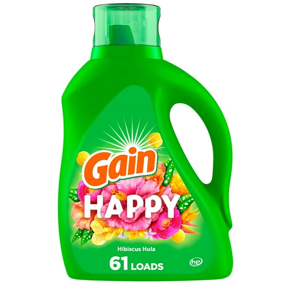 Gain Liquid Laundry Detergent - Happy - 88 oz- Pack of 2