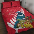 thumbnail image 1 of Nueva Zelanda Navidad en julio edredón juego de cama Tui pájaro con Kowhai Meri, 1 of 5